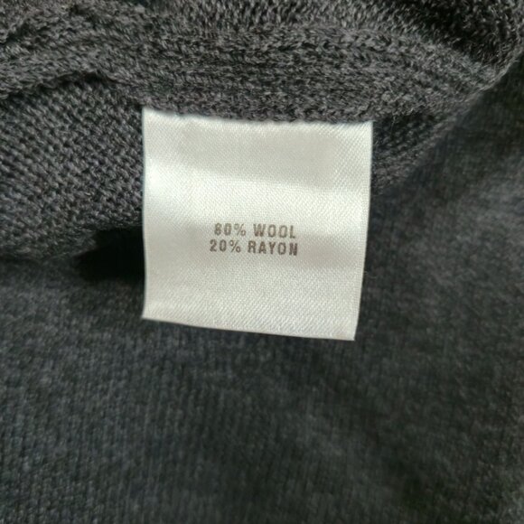 St. John Sport Essentials Wool Knit Pants Size Small Charcoal Gray Elastic Waist - Picture 7 of 9